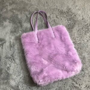 Urban Outfitters Lavender Faux Fur Tote Bag